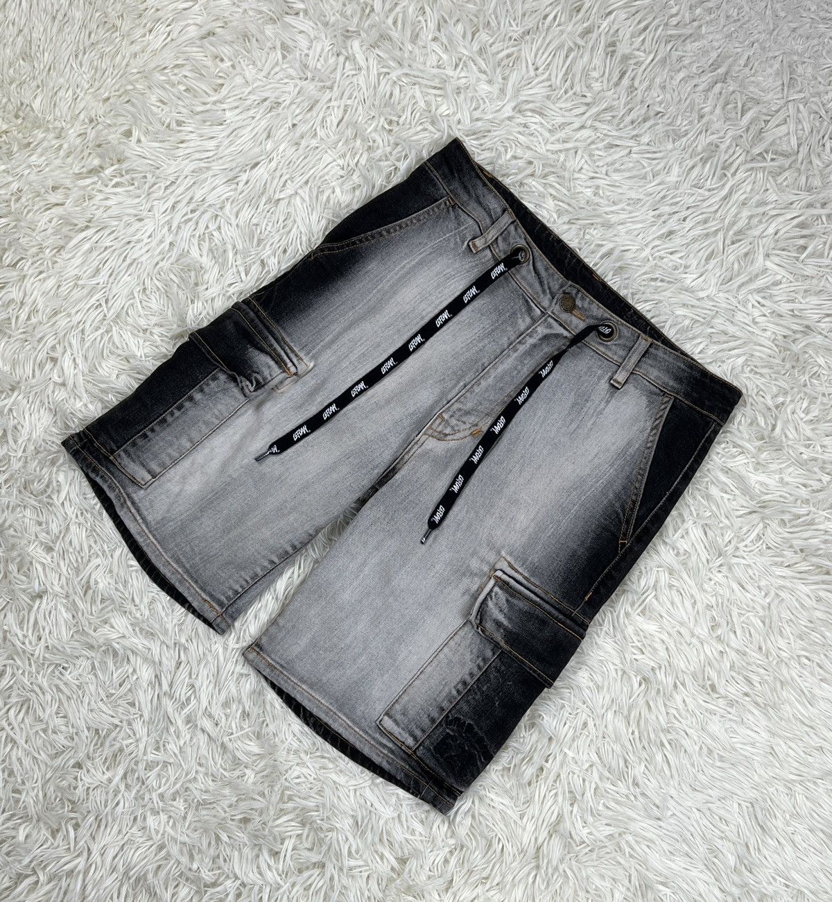 Designer × Japanese Brand Leflah Denim Cargo Short Pants Size US 31 - 3 Thumbnail