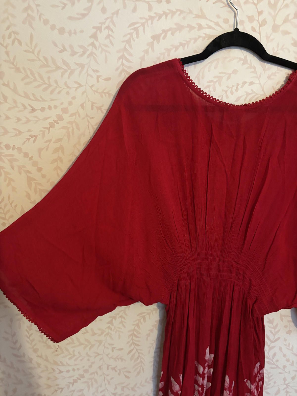 Other NWOT Bohemian Style Women's Tunic w White Floral Embroidery Size ONE SIZE - 7 Thumbnail