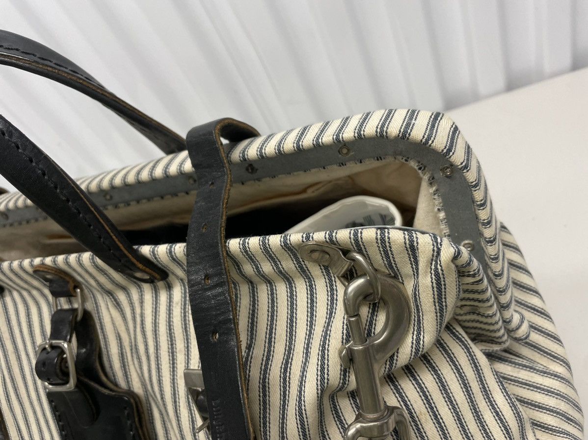 Billykirk Denim Stripe Leather Cotton Duffle Carryall Bag Doctor Tool Size ONE SIZE - 11 Thumbnail
