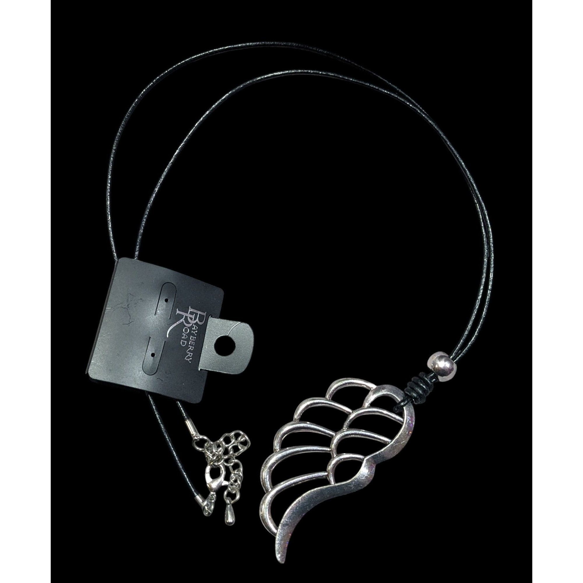Other Bayberry Road Silver Tone Open Wing Pendant Necklace Size ONE SIZE - 1 Thumbnail