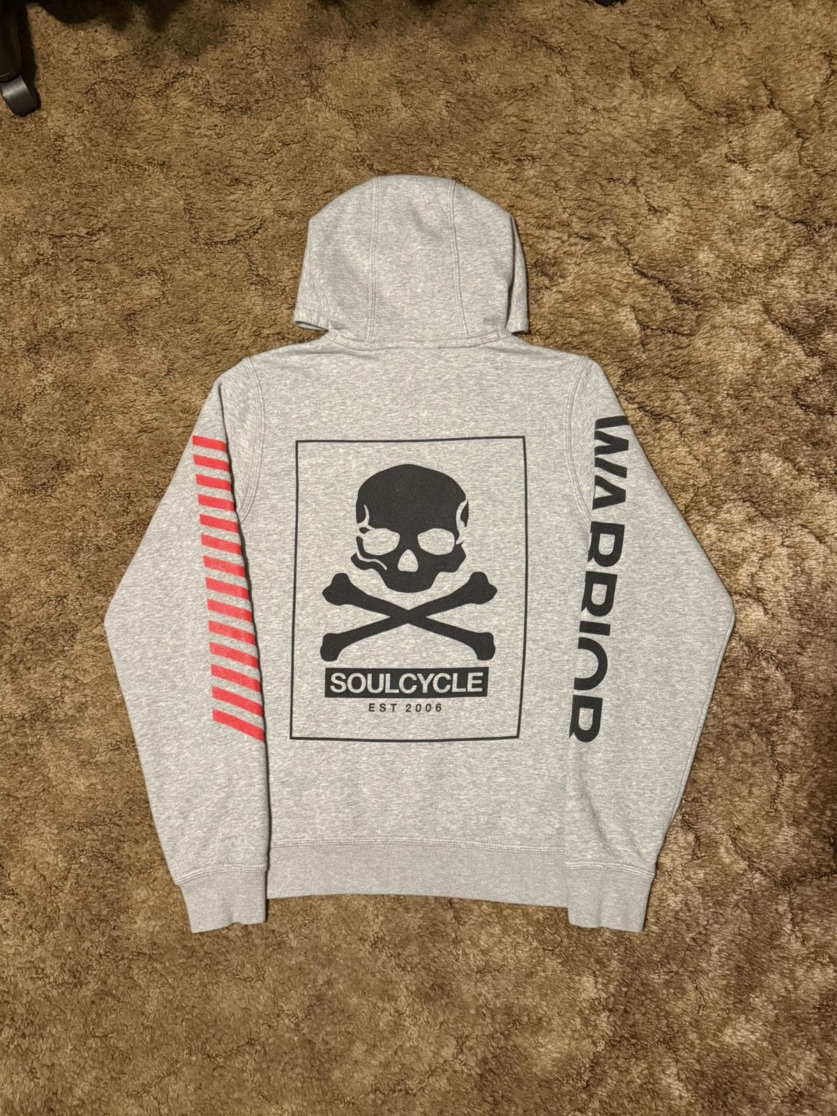 Nike Vintage Y2K Nike Soulcycle Pullover Hoodie Grey Small Size US S / EU 44-46 / 1 - 1 Thumbnail