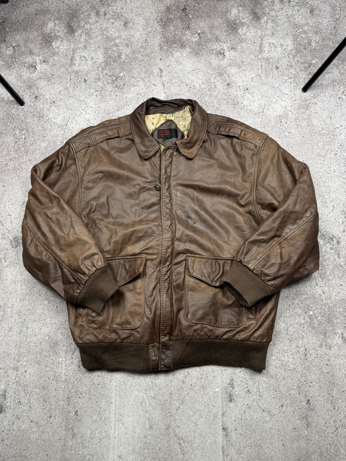 Japanese Brand Vintage Bomber Leather Jacket Avirex Schott Japanesse Y2K Size US L / EU 52-54 / 3 - 2 Thumbnail
