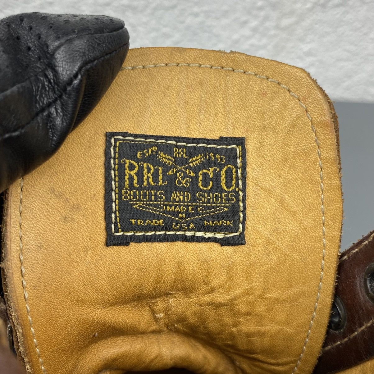 RRL Ralph Lauren Brunel Leather Work Boots Size US 7 / EU 40 - 5 Thumbnail