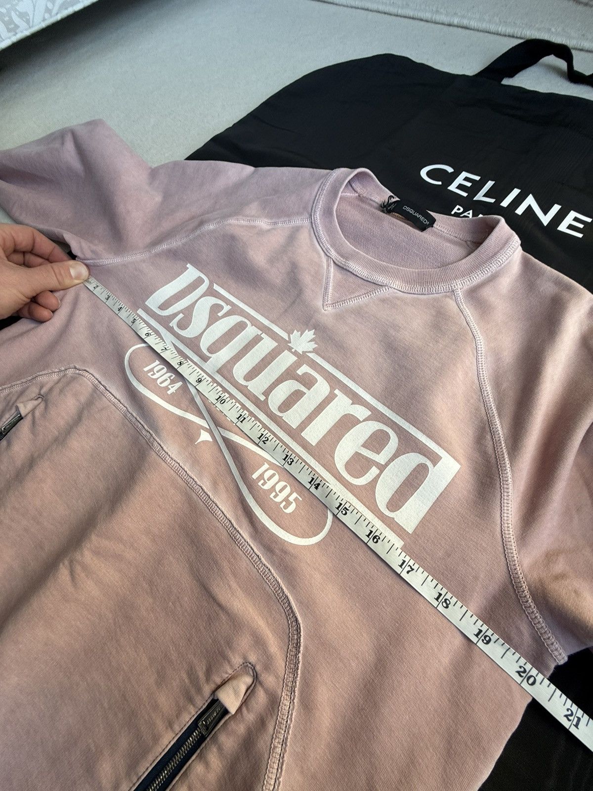 Dsquared2 SS11 Dsquared2 pink logo zip crewneck sweater S Size US S / EU 44-46 / 1 - 7 Thumbnail