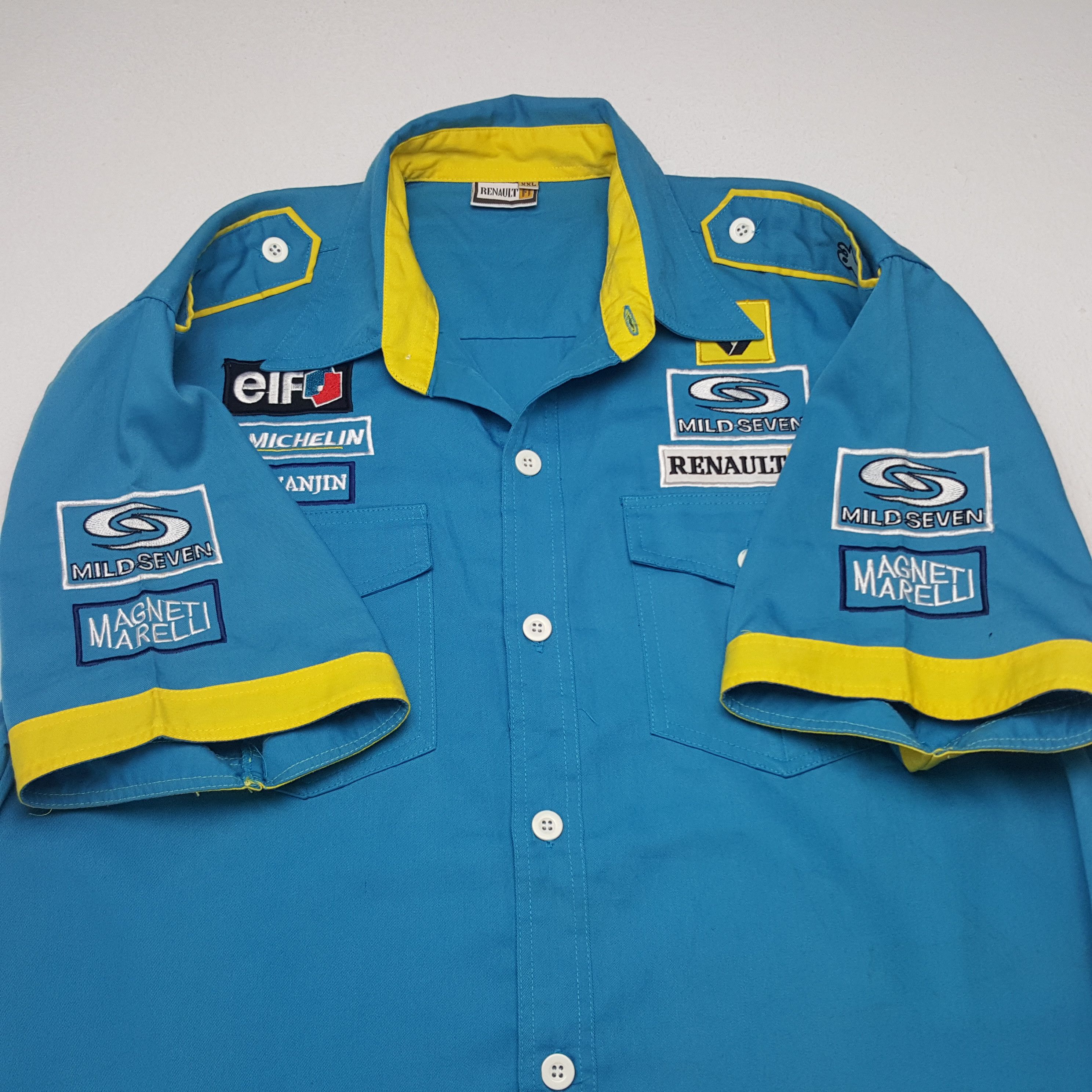 Vintage Vintage Mild Seven Renault Racing Worker Button Up Shirt Size US XL / EU 56 / 4 - 6 Thumbnail