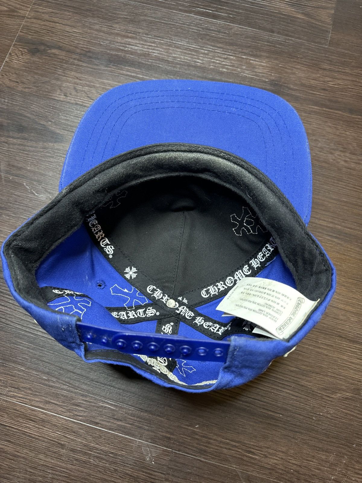 Chrome Hearts Chrome Hearts Cross Patch Baseball Blue Hat Size ONE SIZE - 3 Thumbnail