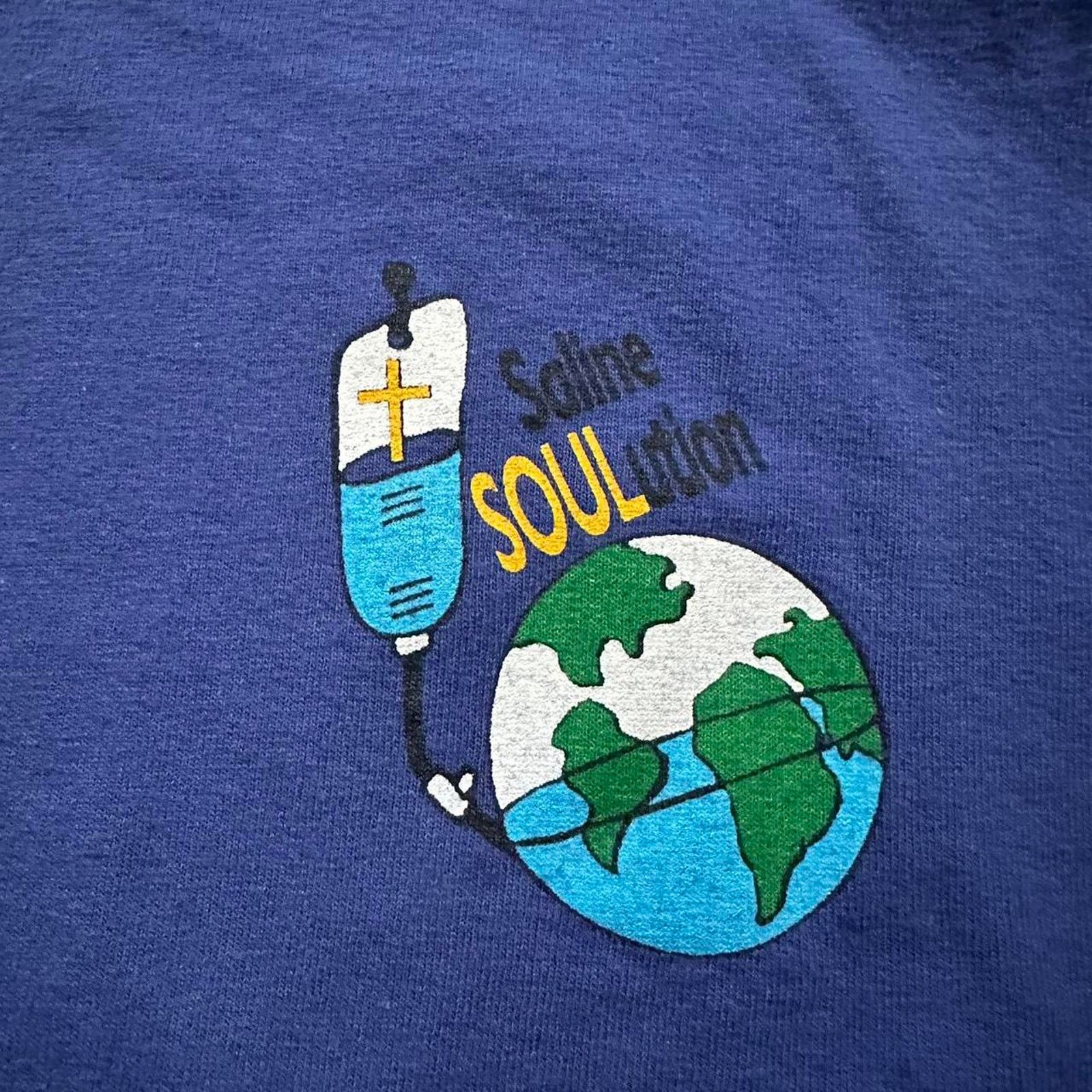 Gildan × Vintage Jesus Tee Heal The Sick Freely Give Saline Soulution Tee L Size US L / EU 52-54 / 3 - 4 Thumbnail