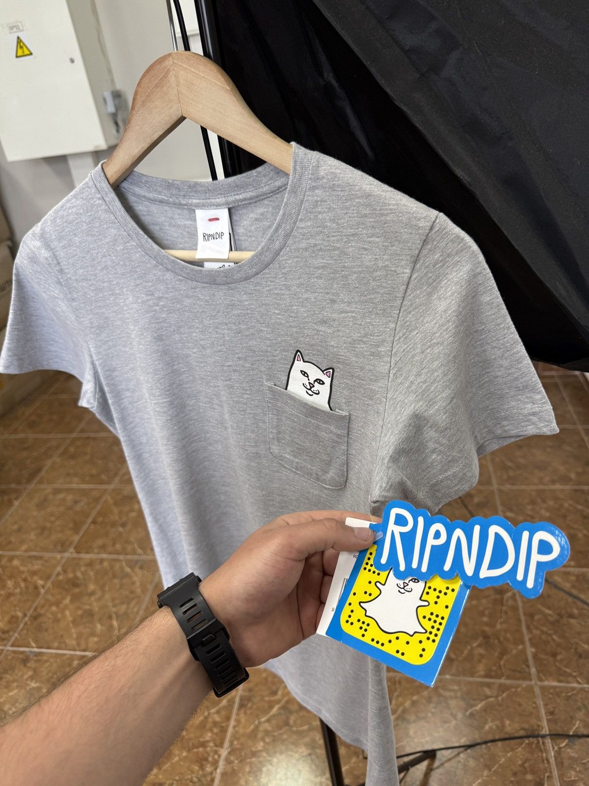 RIPNDIP NWT❗️ RIPNDIP Lord Nermal Pocket T-Shirt Cat Fack Rare Size M / US 6-8 / IT 42-44 - 1 Thumbnail