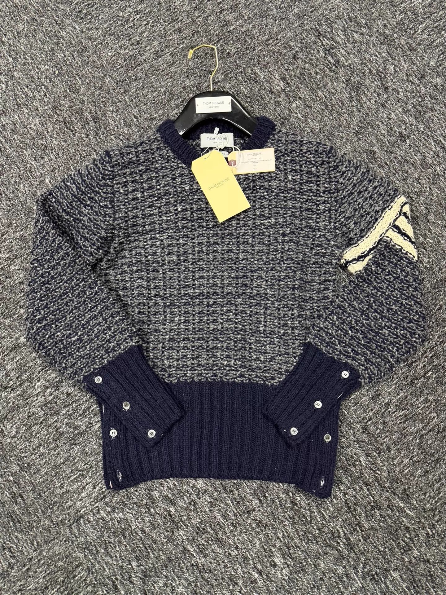 Thom Browne Thom Browne 4Bar Blue Size 1 Crewneck Sweater Rare Size US S / EU 44-46 / 1 - 3 Thumbnail