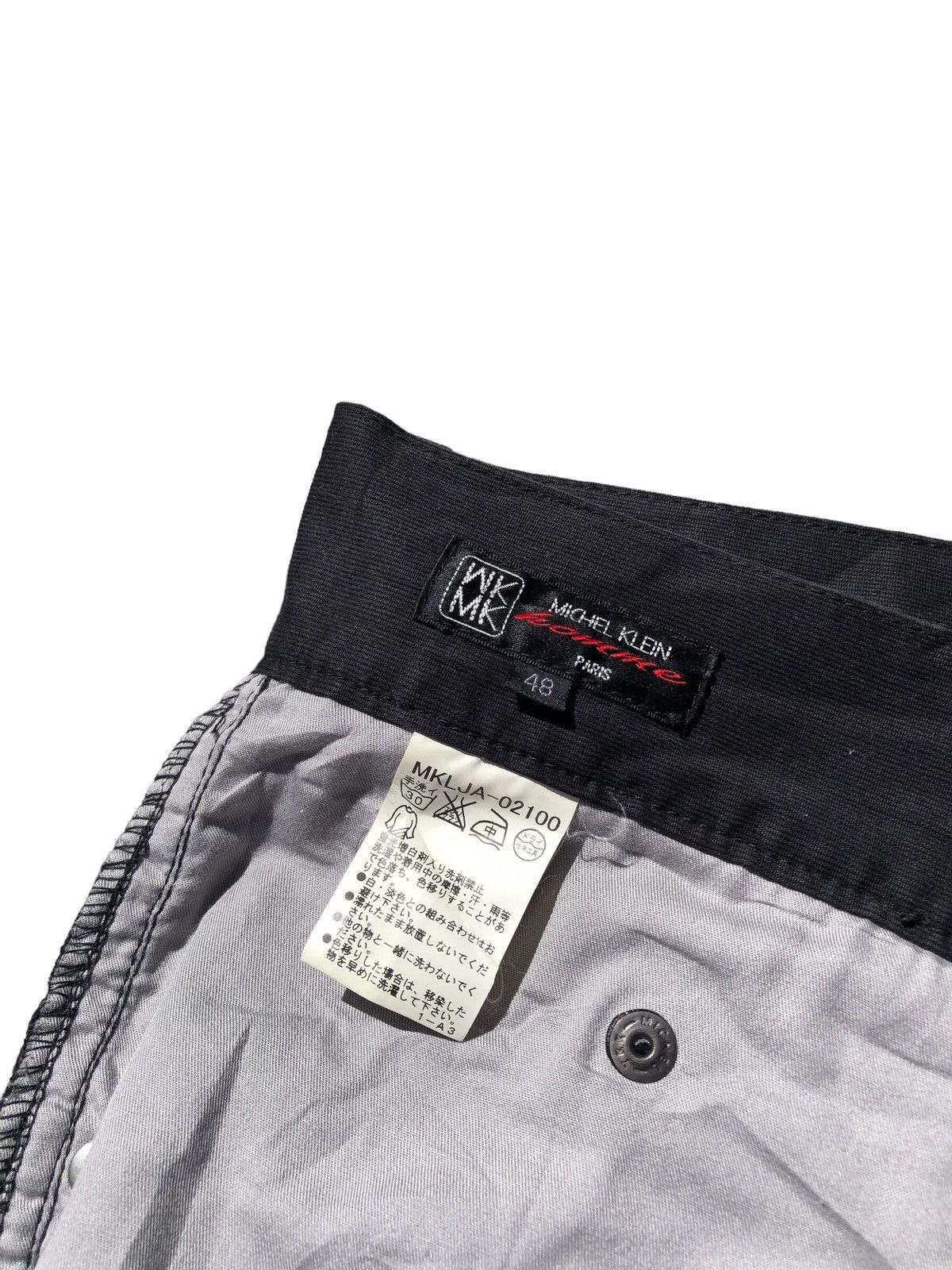 Japanese Brand Michel Klein acid wash spiral cut flare pants Size US 33 - 16 Thumbnail