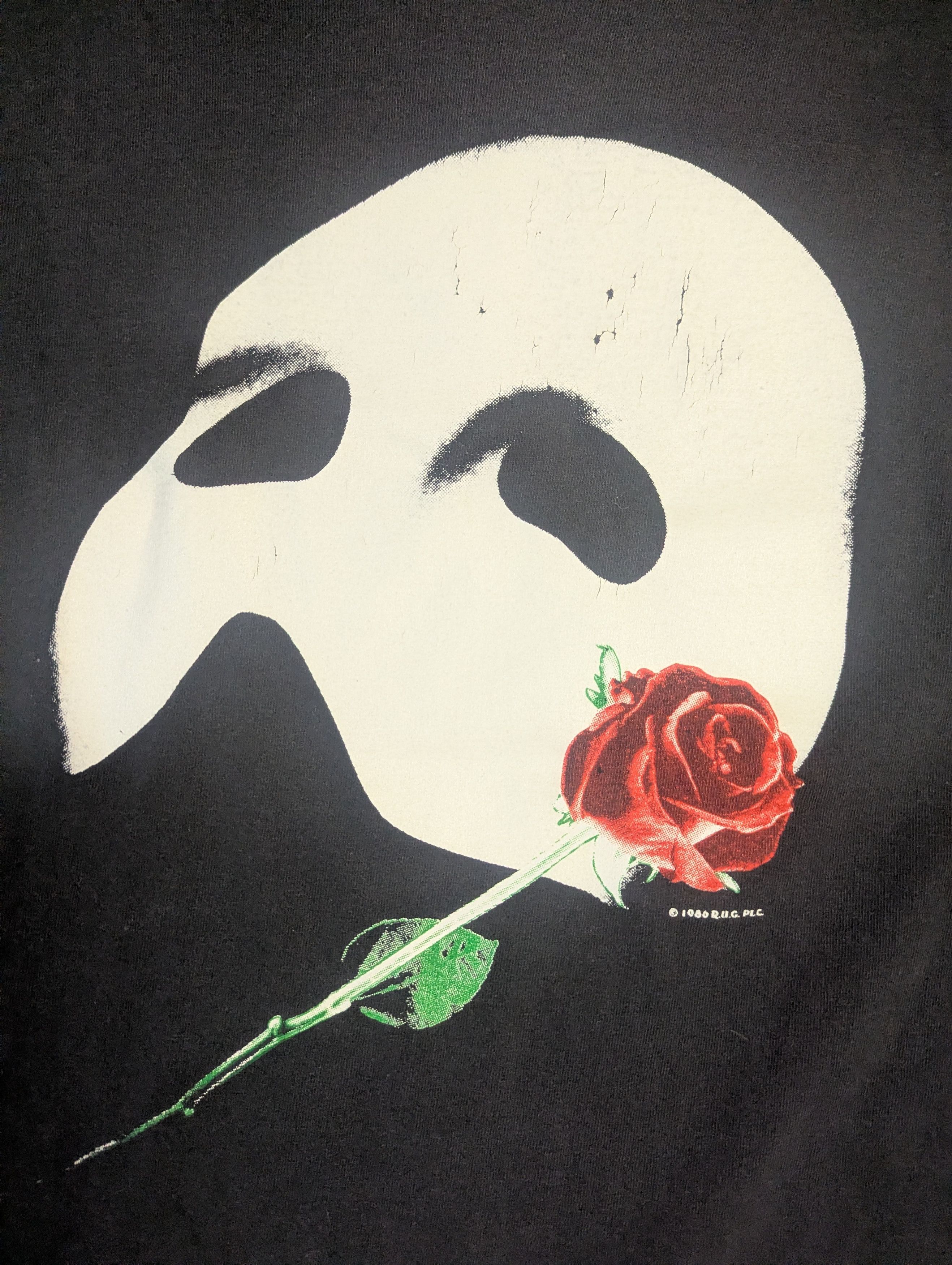 Vintage Vintage 80s Phantom of the Opera Graphic T-Shirt (Kanye) Size US XL / EU 56 / 4 - 2 Thumbnail