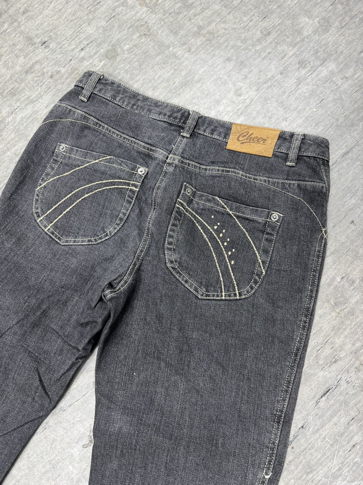 Japanese Brand × Kapital ᶠᵃⁿᶜʸᵍᵘʸ Y2K Flared Denim Boootcut Flared Jeans Cargo Pant Size US 32 / EU 48 - 5 Thumbnail