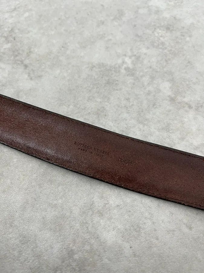 Bottega Veneta Bottega Veneta Brown Woven Leather Belt Size ONE SIZE - 9 Thumbnail