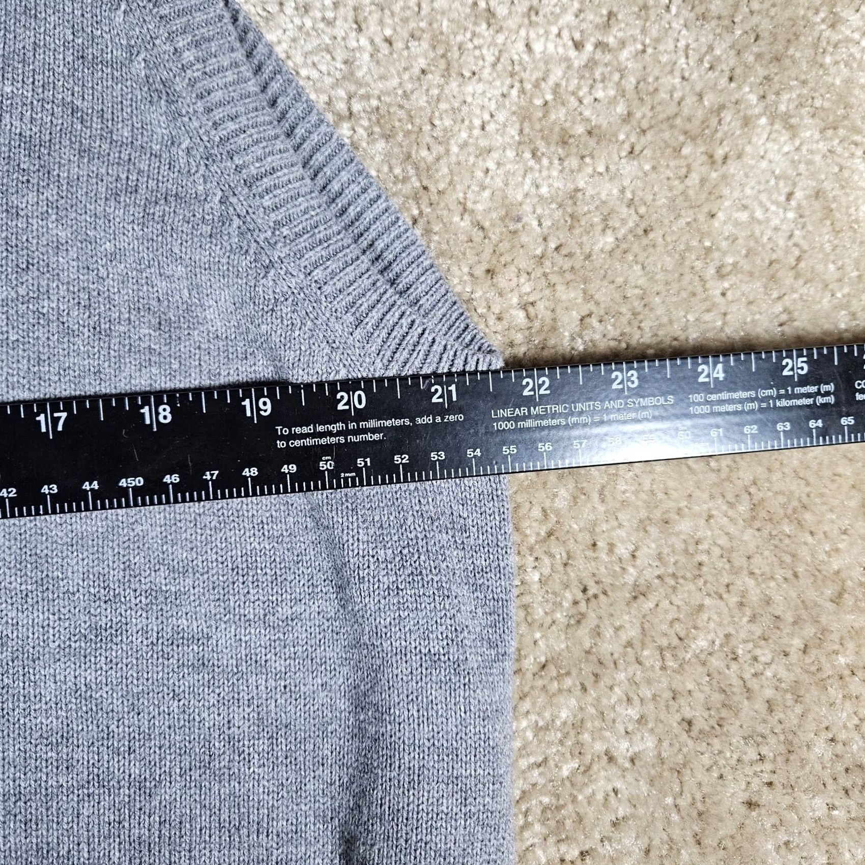 Brooks Brothers Brooks Brothers Gray Cotton Sweater Vest Mens V Neck XL Size US XL / EU 56 / 4 - 4 Thumbnail