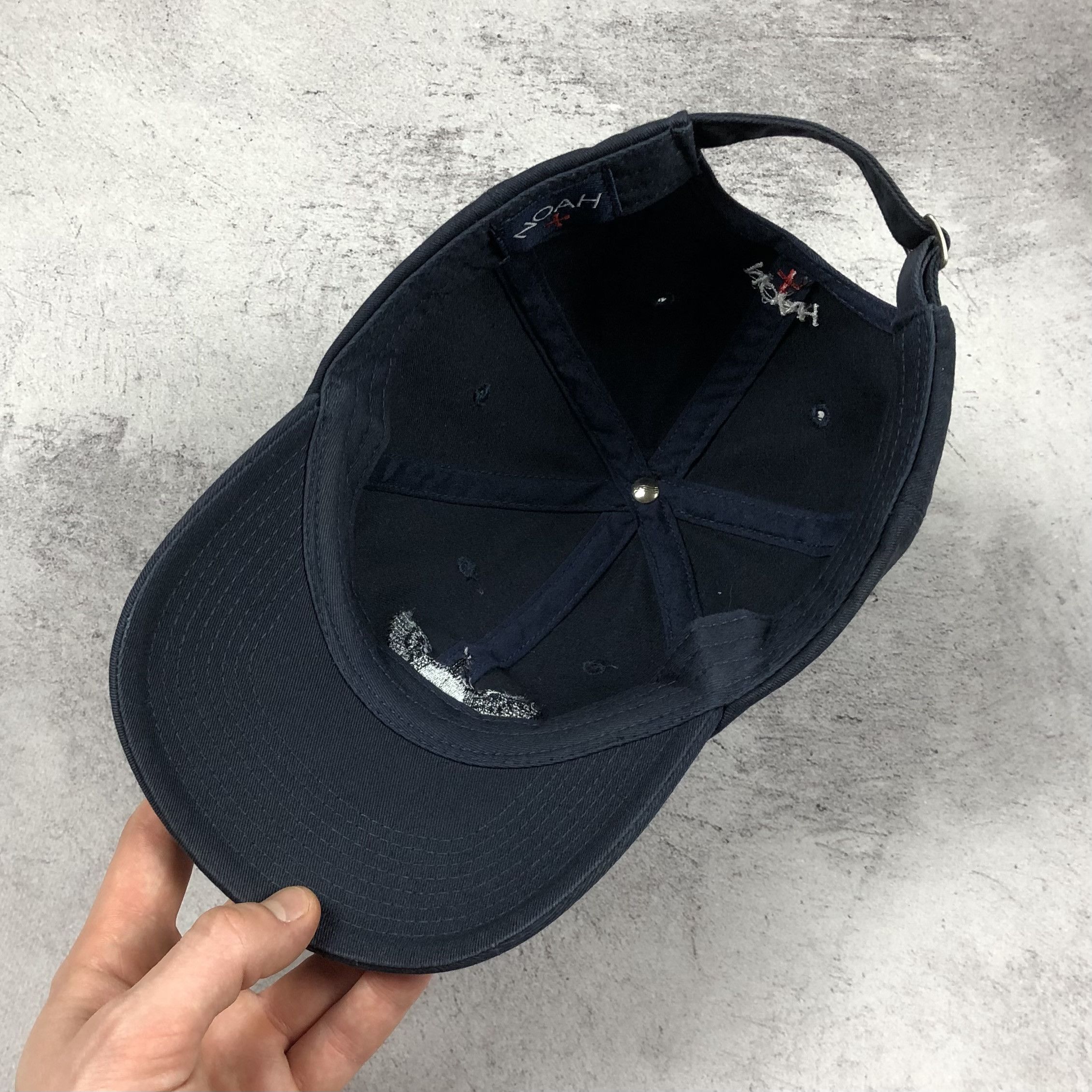 Noah Rare Noah NY Winged Book Dagger Emblem Navy Blue Men’s Cap Size ONE SIZE - 8 Thumbnail