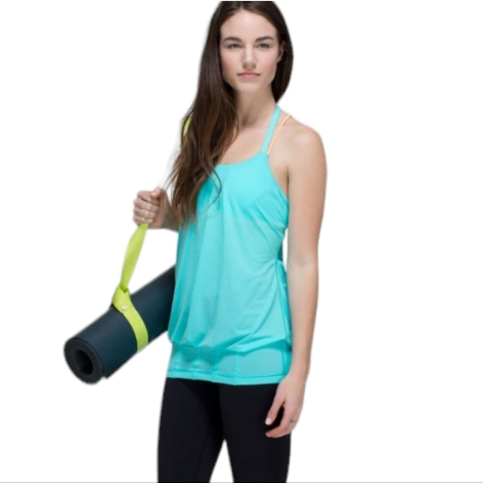 Lululemon Lululemon Flow & Go TankAngel Blue / Creamsicle Pop 4 Size S / US 4 / IT 40 - 1 Thumbnail
