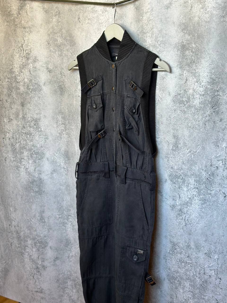 Diesel Diesel Utility Jumpsuit Sleeveless Cargo Overalls Buckle Size 25" / US 0 / IT 36 - 1 Thumbnail