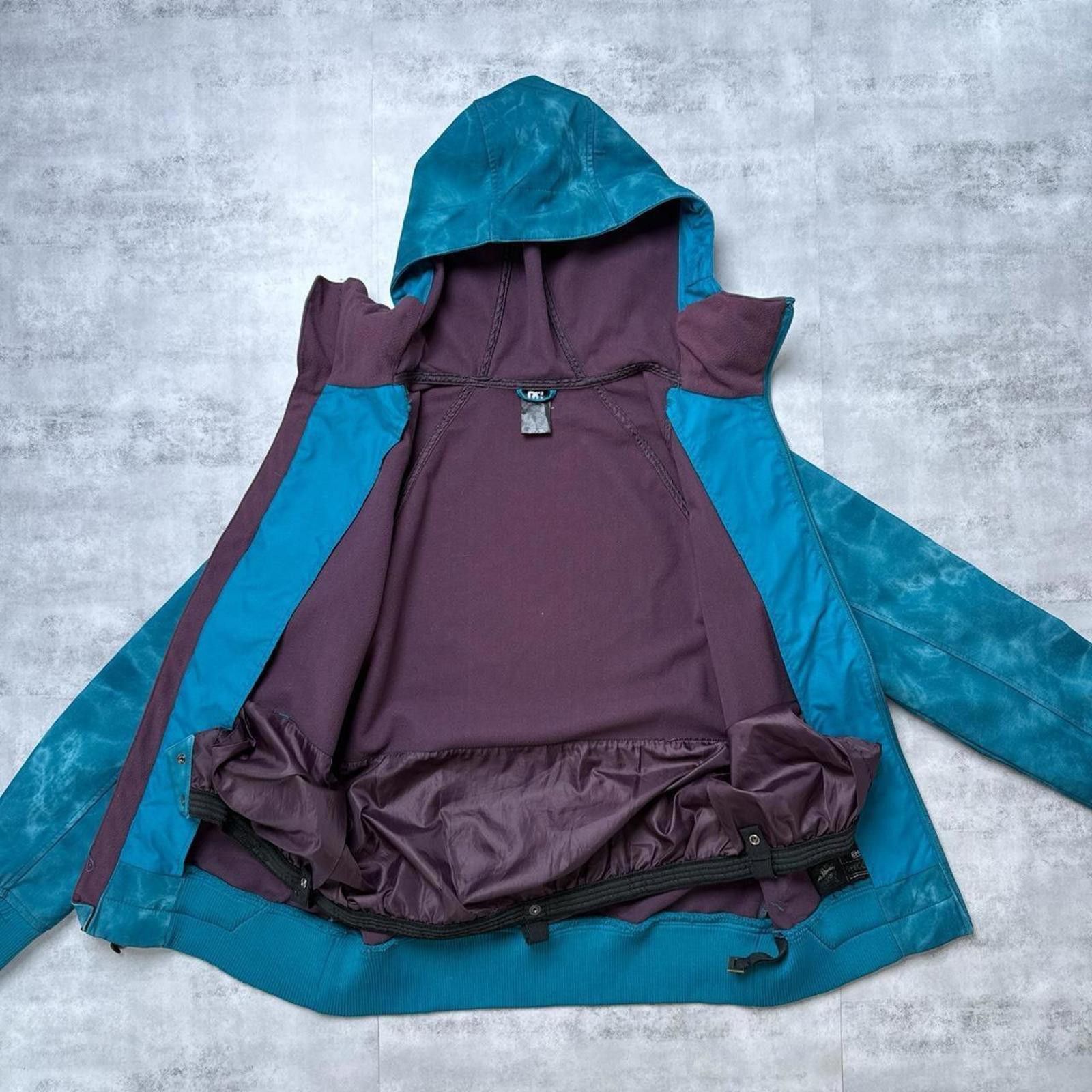 Other Y2K DC Shoes Snow Hoodie/Jacket Teal Tie-Dye Size S / US 4 / IT 40 - 7 Thumbnail