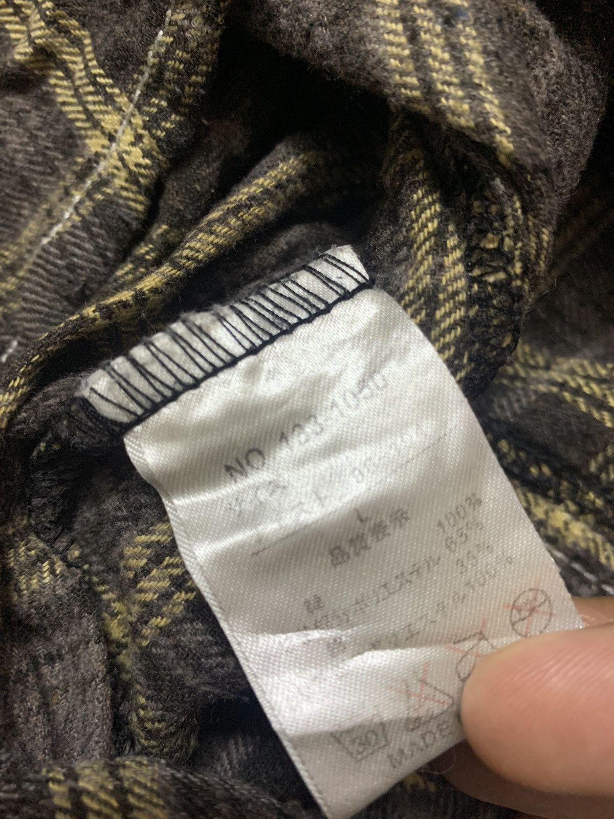In The Attic In the Attic Hybrid Flannel Washed Denim Dirty Design Size US M / EU 48-50 / 2 - 13 Thumbnail