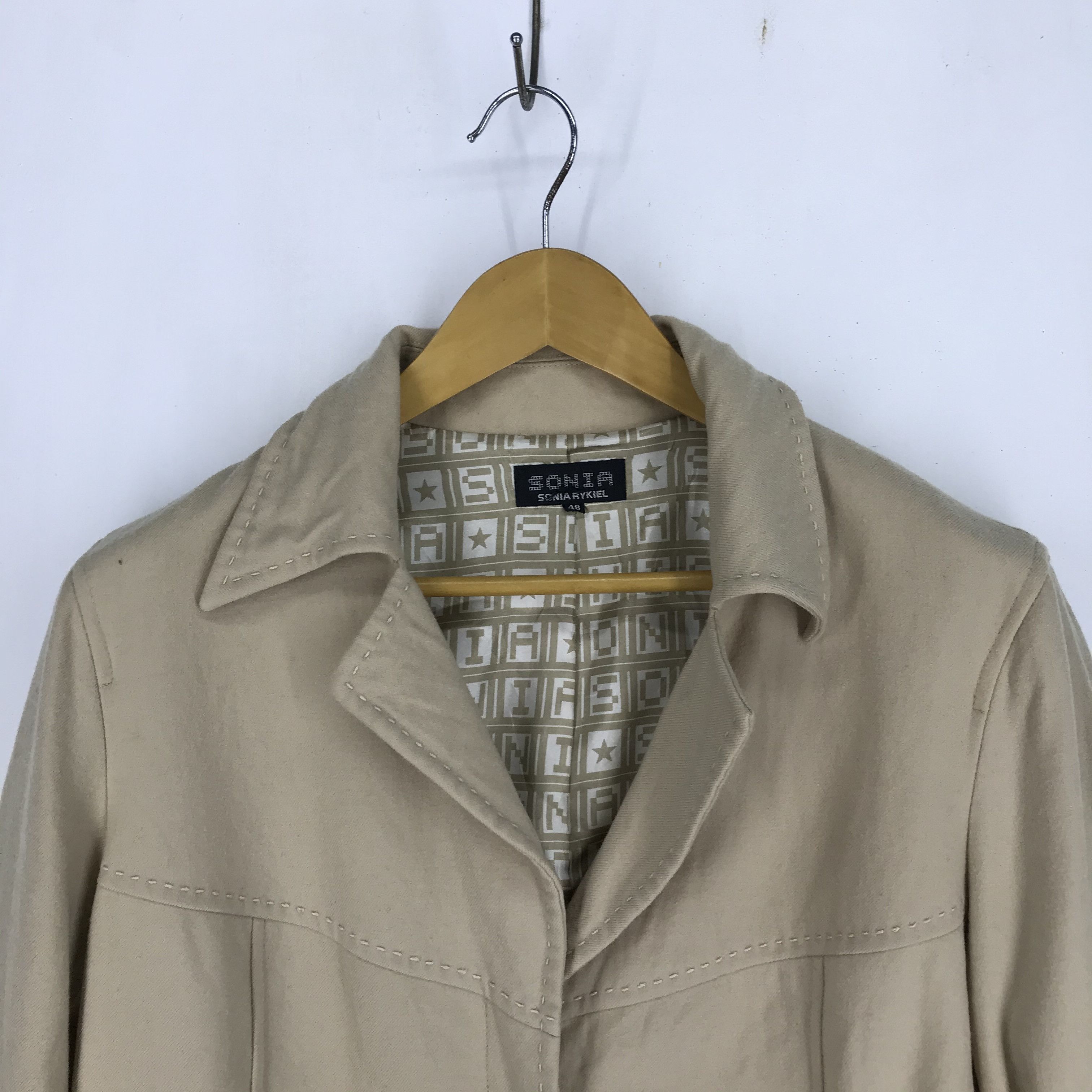 Sonia Rykiel SONIA RYKIEL Wool Blend Mark Casual Jacket #2417-84 Size M / US 6-8 / IT 42-44 - 2 Thumbnail