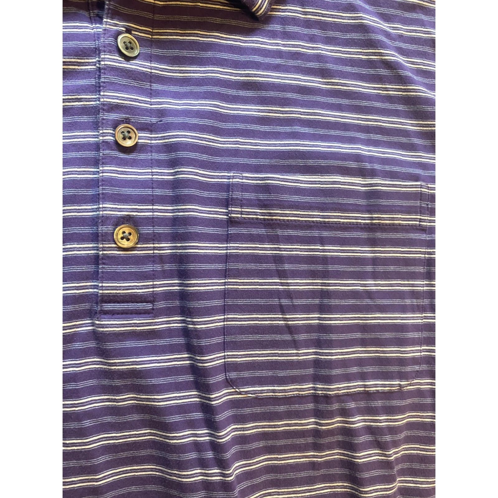 Footjoy FootJoy 1857 Polo Shirt Men L Purple Striped Supima Cotton Spandex Golf Polo Shirt L Size US L / EU 52-54 / 3 - 4 Thumbnail
