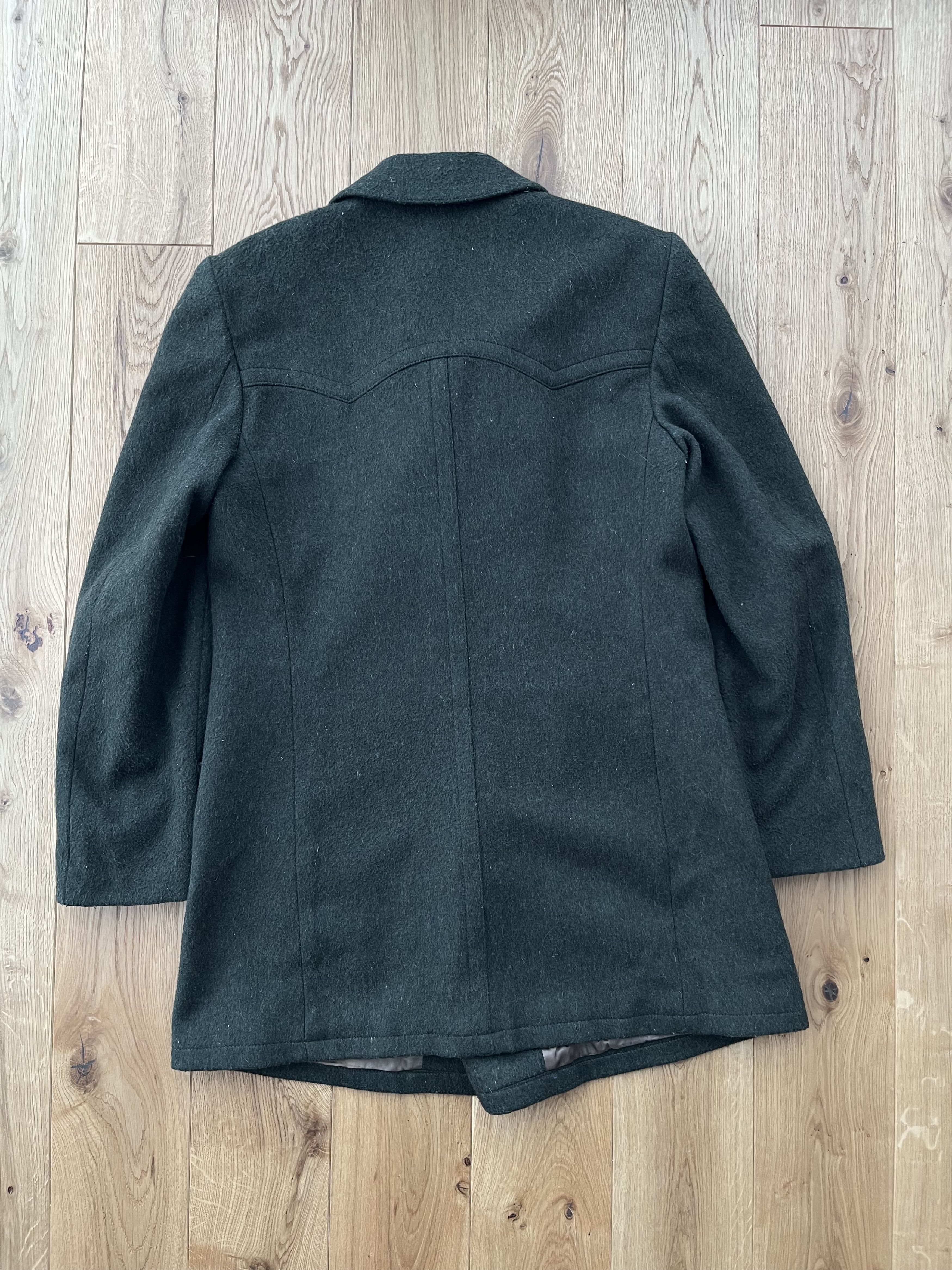 Vintage 1970's Alpen Loden S Men UK 38 US Wool Pea Green Coat Size US S / EU 44-46 / 1 - 6 Thumbnail