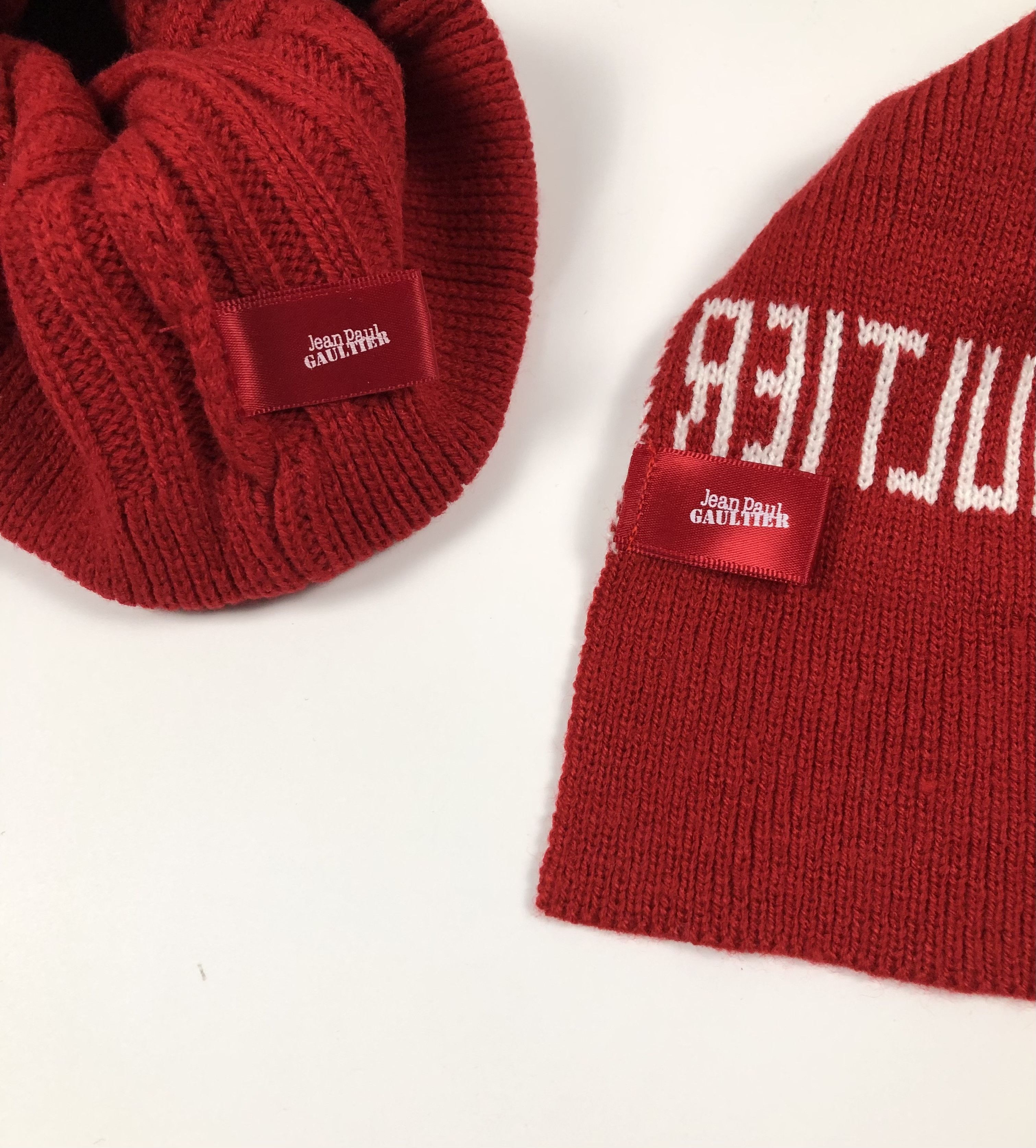 Jean Paul Gaultier Jean Paul Gaultier Acrylic Beanie + Scarf Size ONE SIZE - 4 Thumbnail