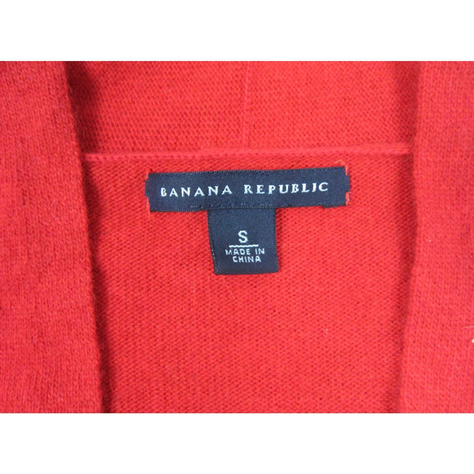 Banana Republic Banana Republic Sweater Womens S Red Wool Cashmere Angora Slim V Knit Pullover 90s Shirt? Size S / US 4 / IT 40 - 3 Thumbnail