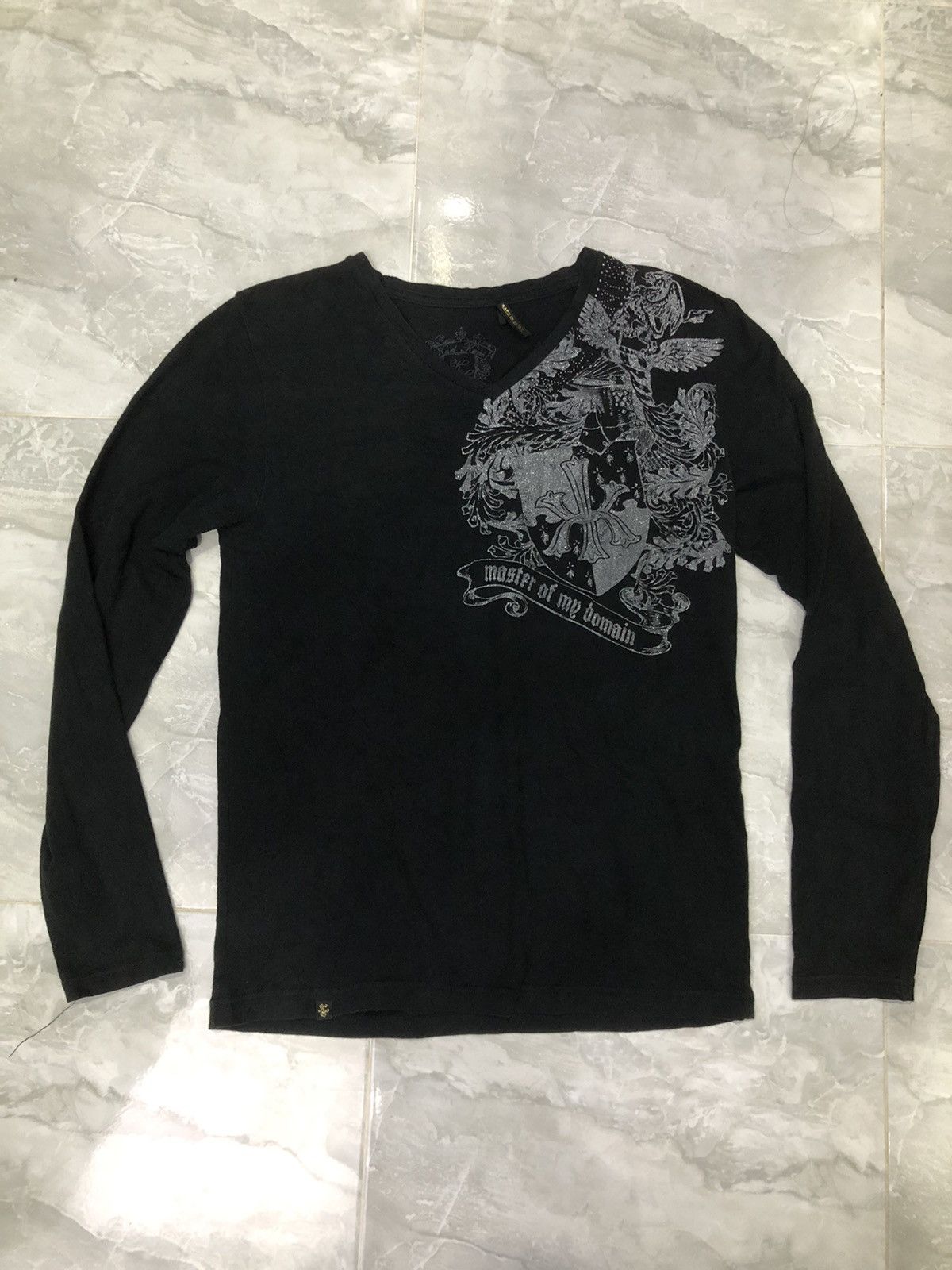 Karl Kani Karl Kani Japan Master of My Domain Rhinestone Long Sleeve Size S / US 4 / IT 40 - 13 Thumbnail