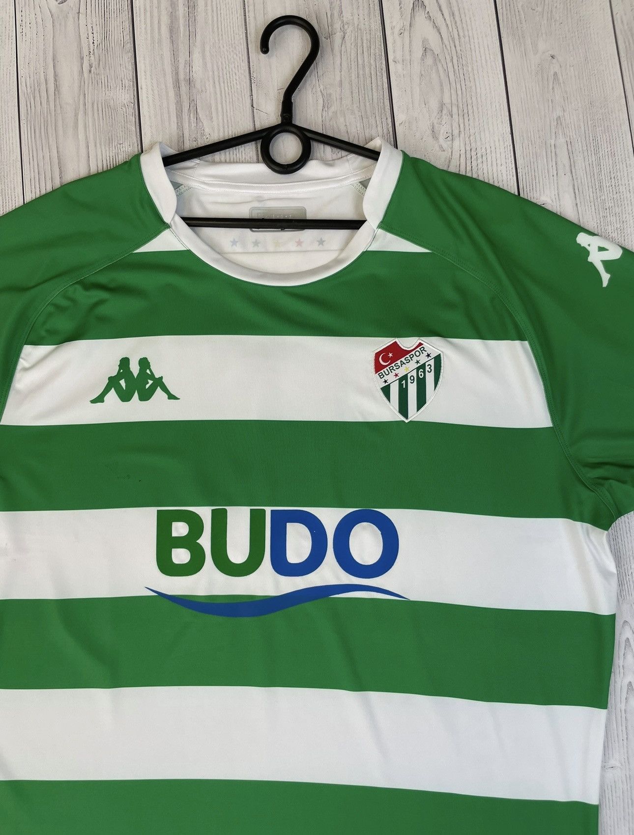 Kappa Kappa Bursaspor soccer jersey striped size XL - XXL Size US XXL / EU 58 / 5 - 2 Thumbnail