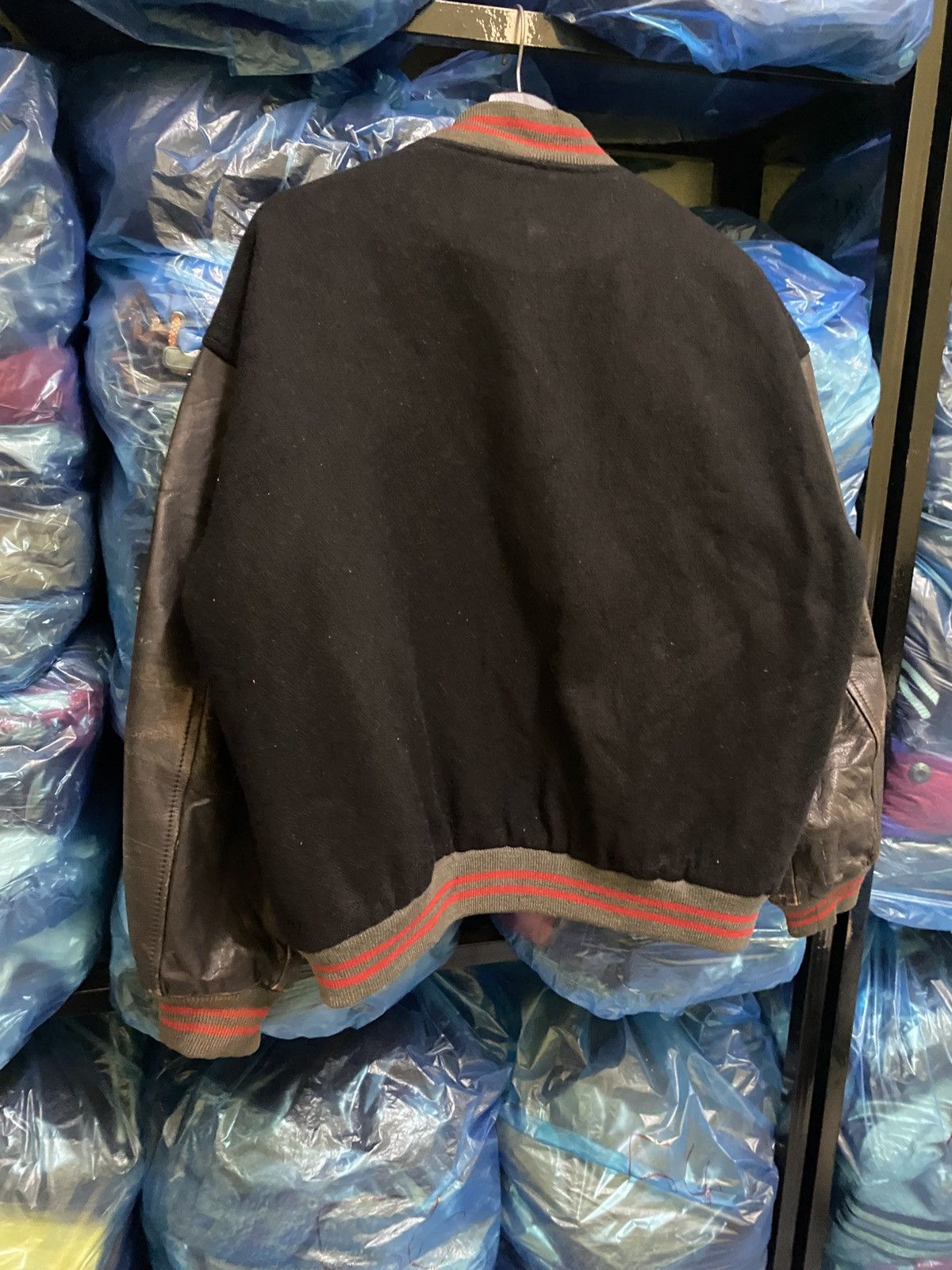 Vintage VINTAGE 80S O.HENRY WOOL SLEEVE LEATHER VARSITY JACKET Size US L / EU 52-54 / 3 - 7 Thumbnail