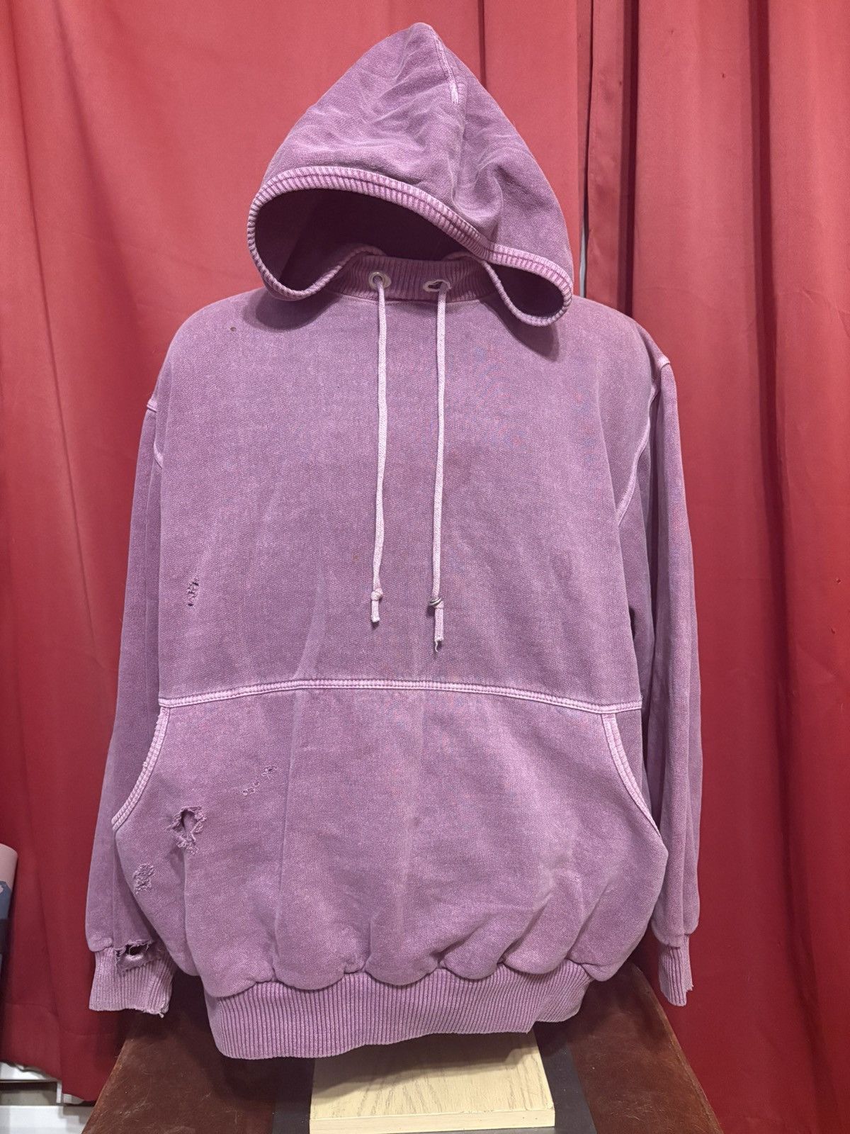 Vintage Vintage Pink Stone Wash After Hood Distressed Hoodie Grail Size US XL / EU 56 / 4 - 1 Thumbnail