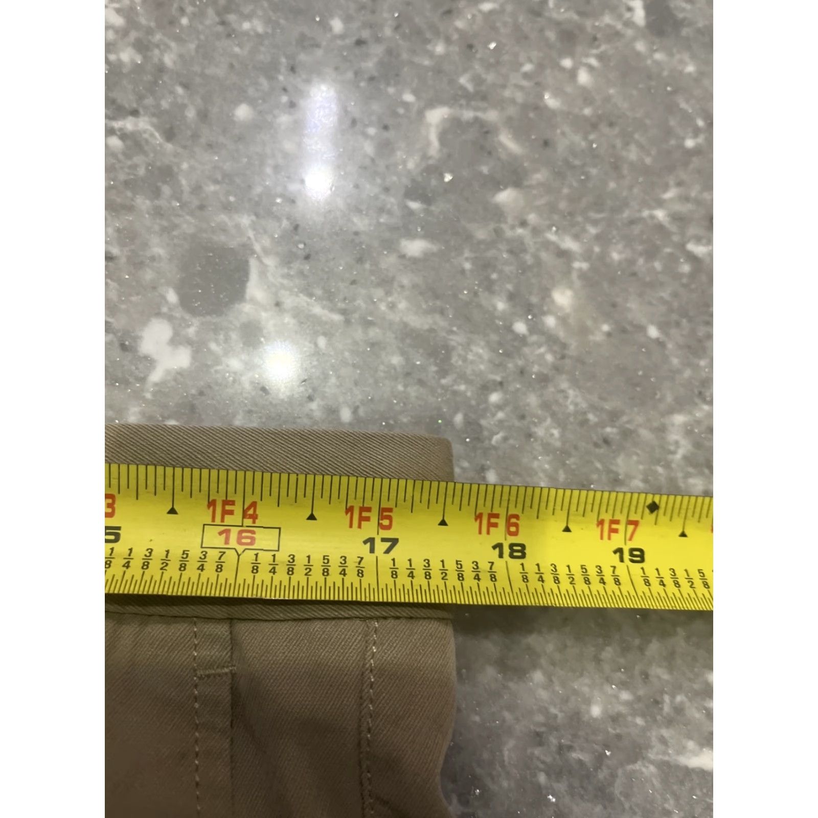 Tommy Bahama Tommy Bahama Pants Mens 34X32 Beige Khaki Silk Blend Chino Trouser Flat Front Flat Front Zip Pockets Straight Line Casual Workwear 34 32 Size US 34 / EU 50 - 5 Thumbnail