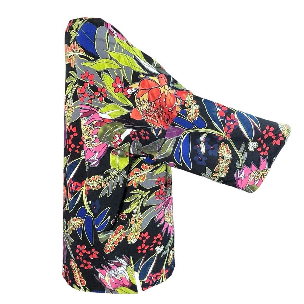 Chicos Chico's Easy Chic Floral-Print Relaxed Top Size 2 US L Size L / US 10 / IT 46 - 4 Thumbnail