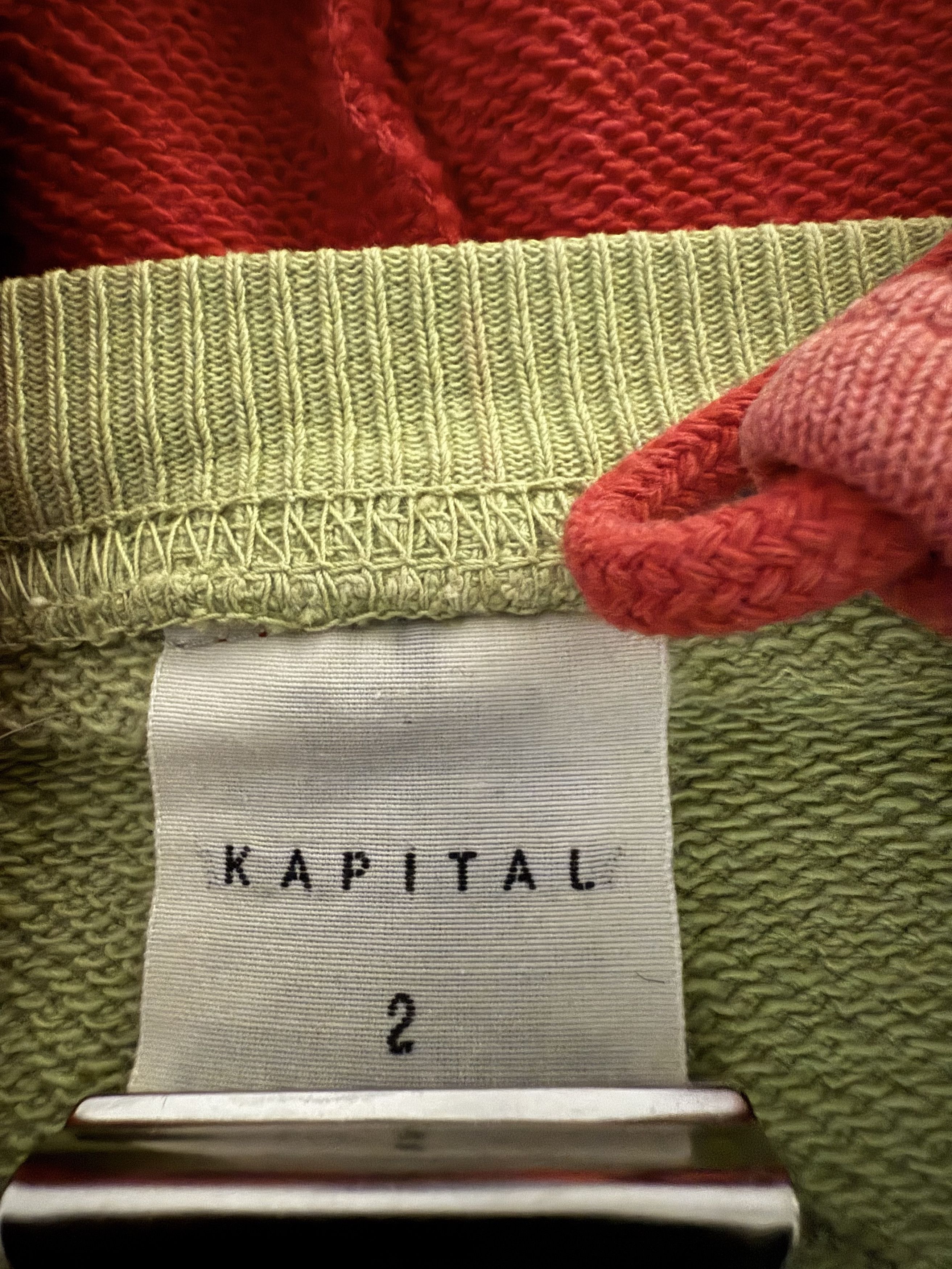 Kapital Kapital Moon Green/Red Hoodi Size US M / EU 48-50 / 2 - 9 Thumbnail
