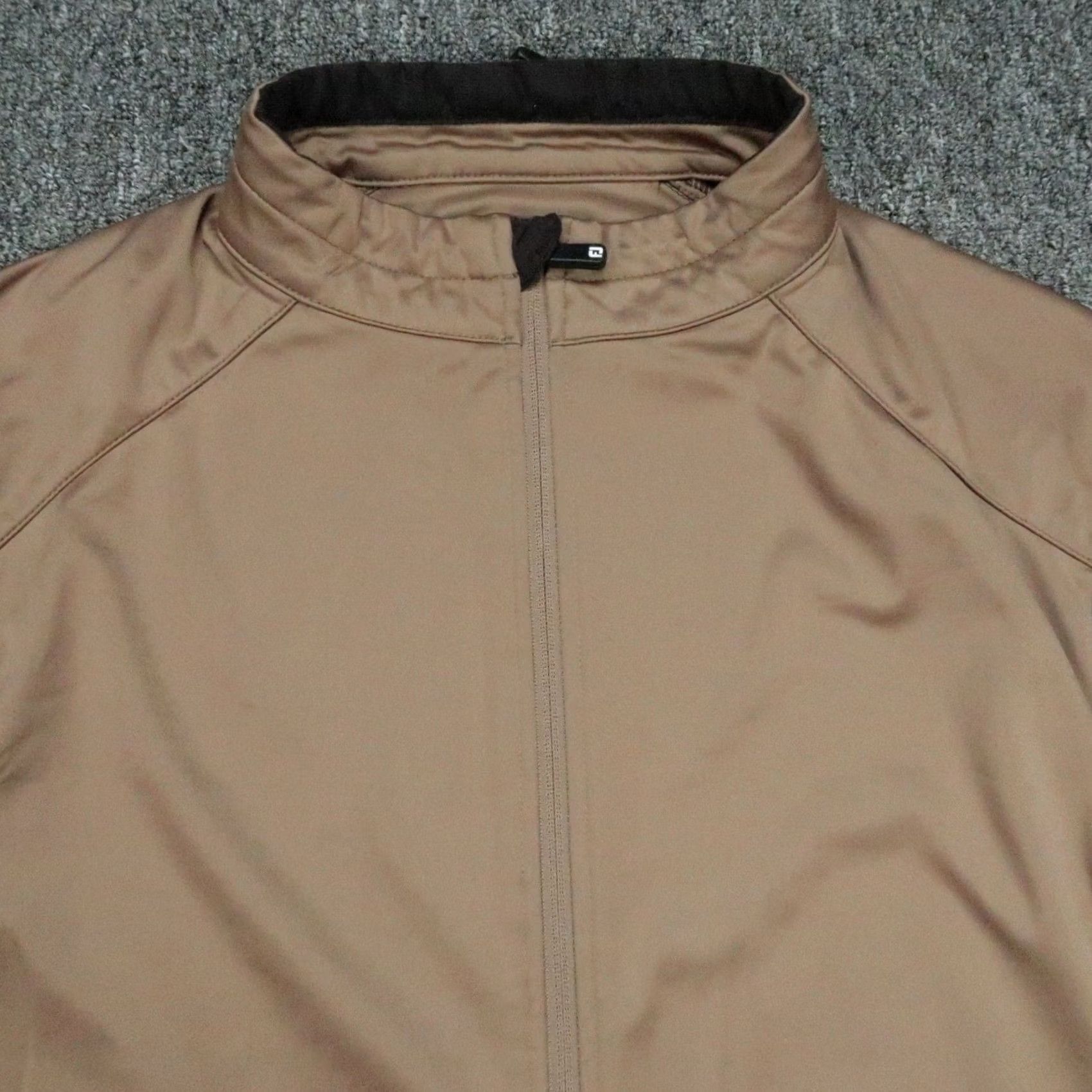 Footjoy FootJoy Vest Mens XL Brown Full Zip Pockets Mock Neck Windbreaker Golf/Jobs Size US XL / EU 56 / 4 - 2 Thumbnail