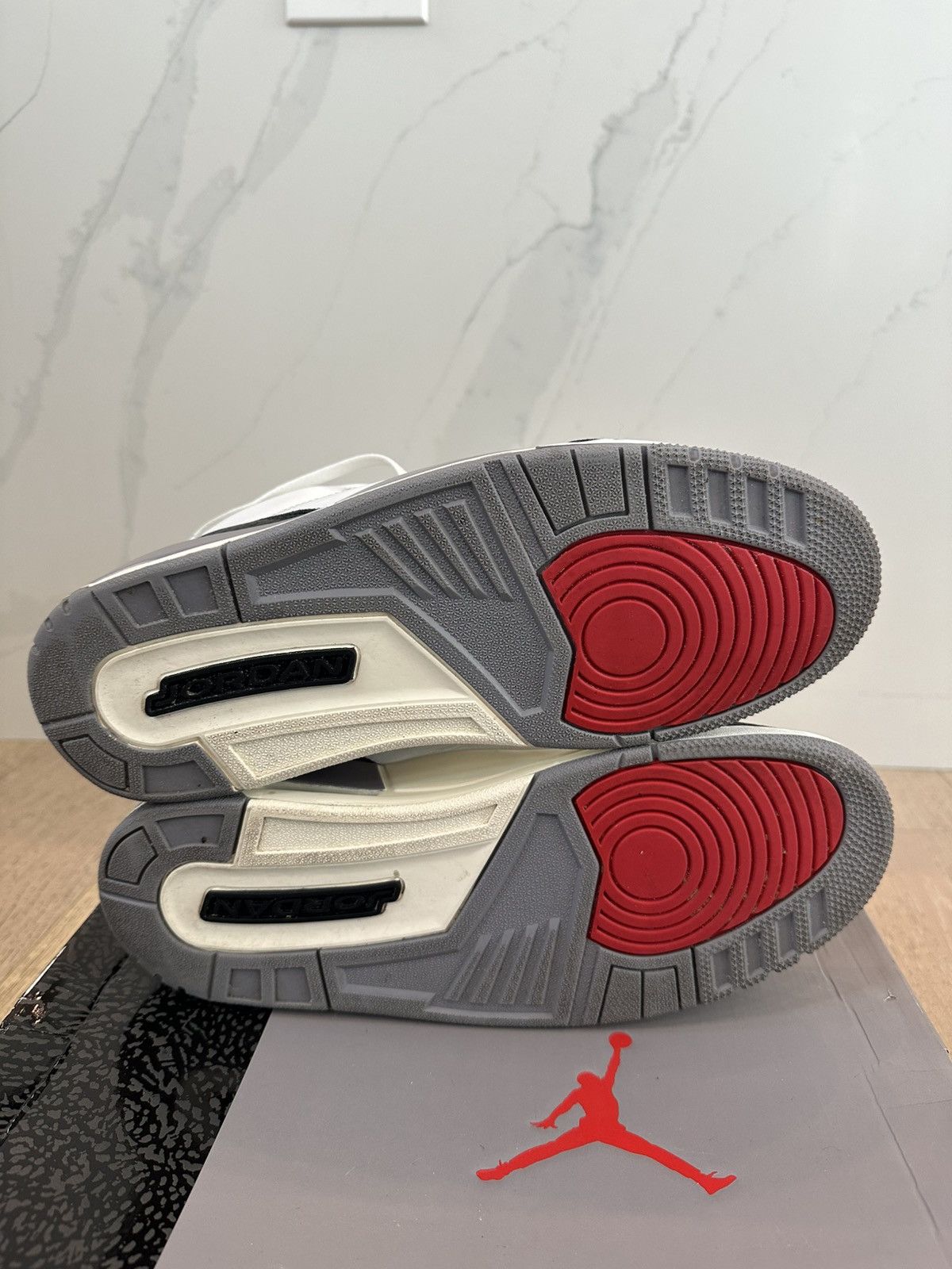 Jordan Brand Jordan 3 Retro Cement Grey Size US 13 / EU 46 - 6 Thumbnail