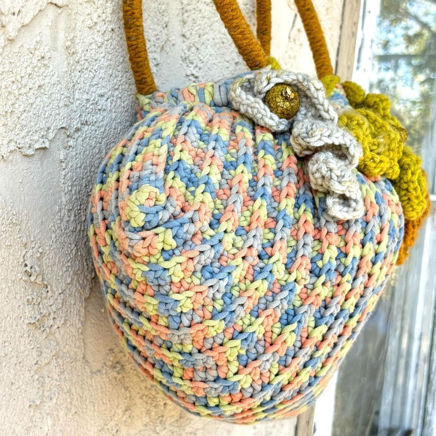 Other Brown & Blue Crochet Bag Size ONE SIZE - 3 Thumbnail