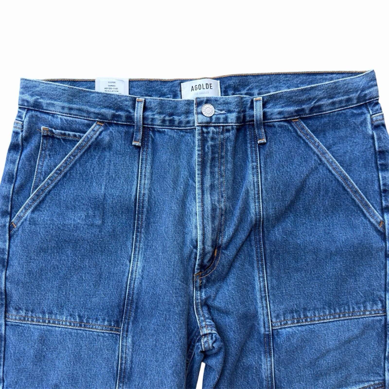 Agolde AGOLDE Cooper Cargo Jeans Oversized Cotton NWT Size 33 Size 33" - 2 Thumbnail