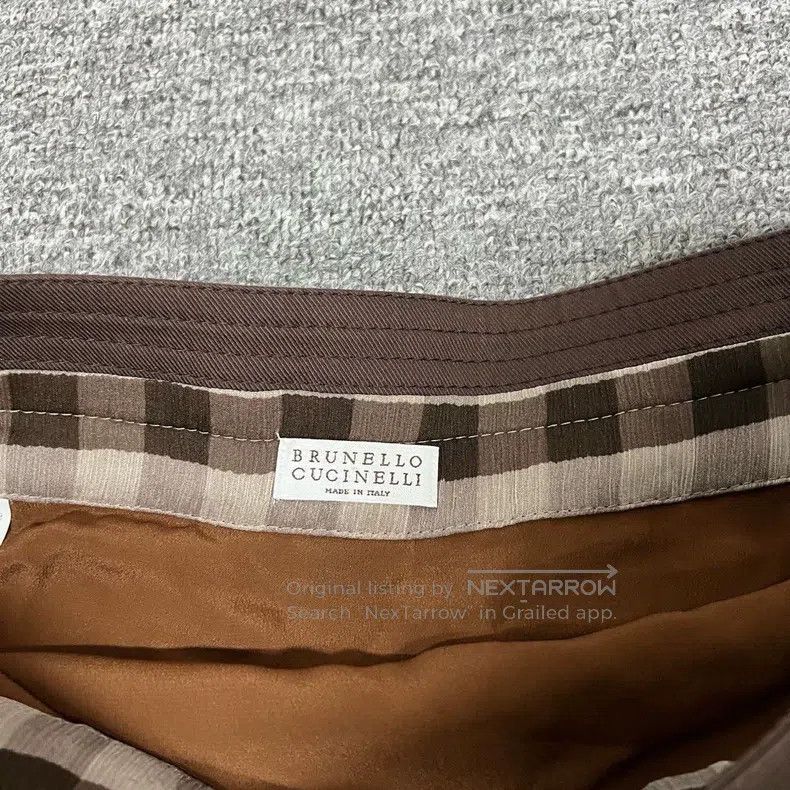Brunello Cucinelli Brunello Cucinelli Lightweight Plaid Skirt Size 28" / US 6 / IT 42 - 5 Thumbnail