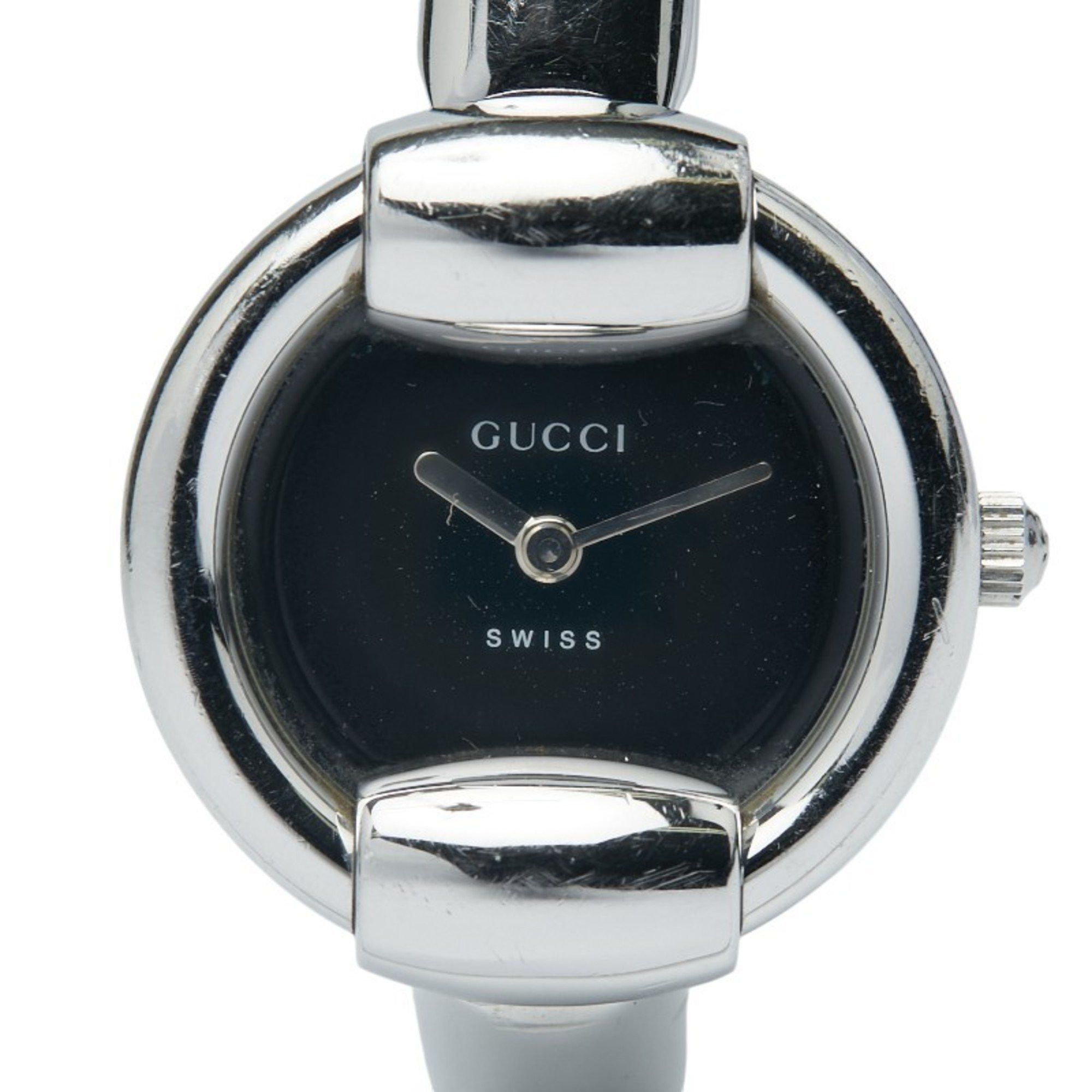 Gucci Gucci Bangle Watch, 1400L Quartz Movement, Black Dial, Stainless Steel, Women's, GUCCI Size ONE SIZE - 1 Thumbnail