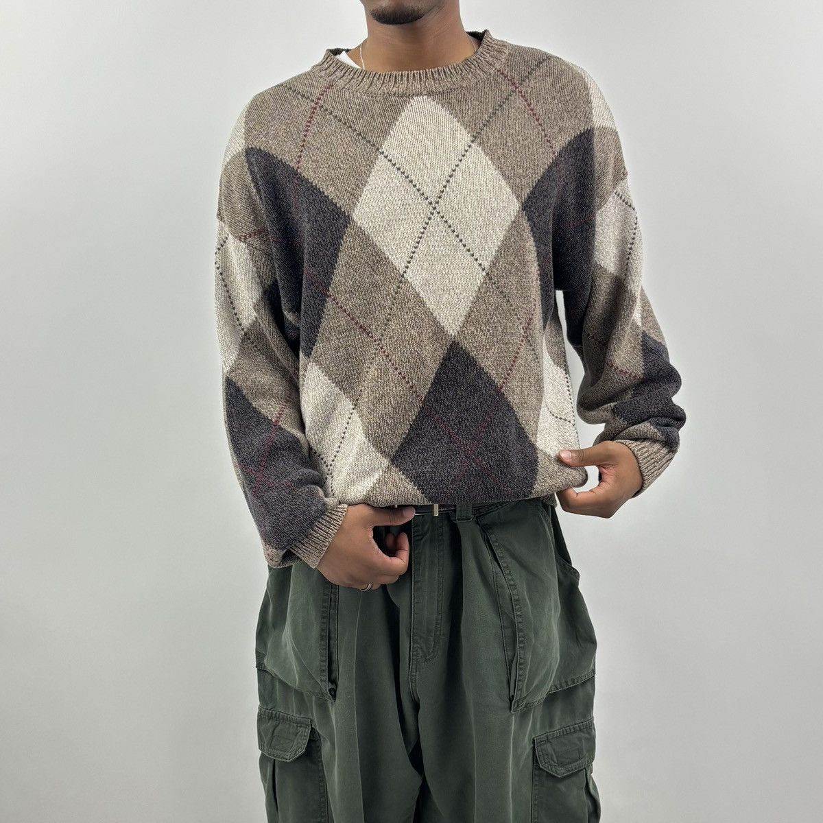 Izod vintage 90s IZOD LACOSTE Golf Knitted Knit Sweater Size US XL / EU 56 / 4 - 3 Thumbnail