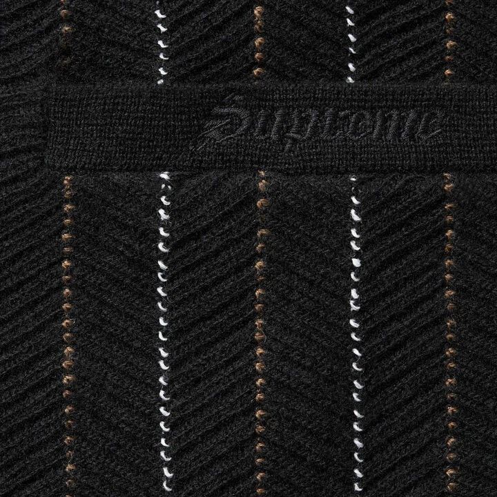 Supreme Supreme SS25 Herringbone Cardigan Black White Size XL New Size US XL / EU 56 / 4 - 6 Thumbnail