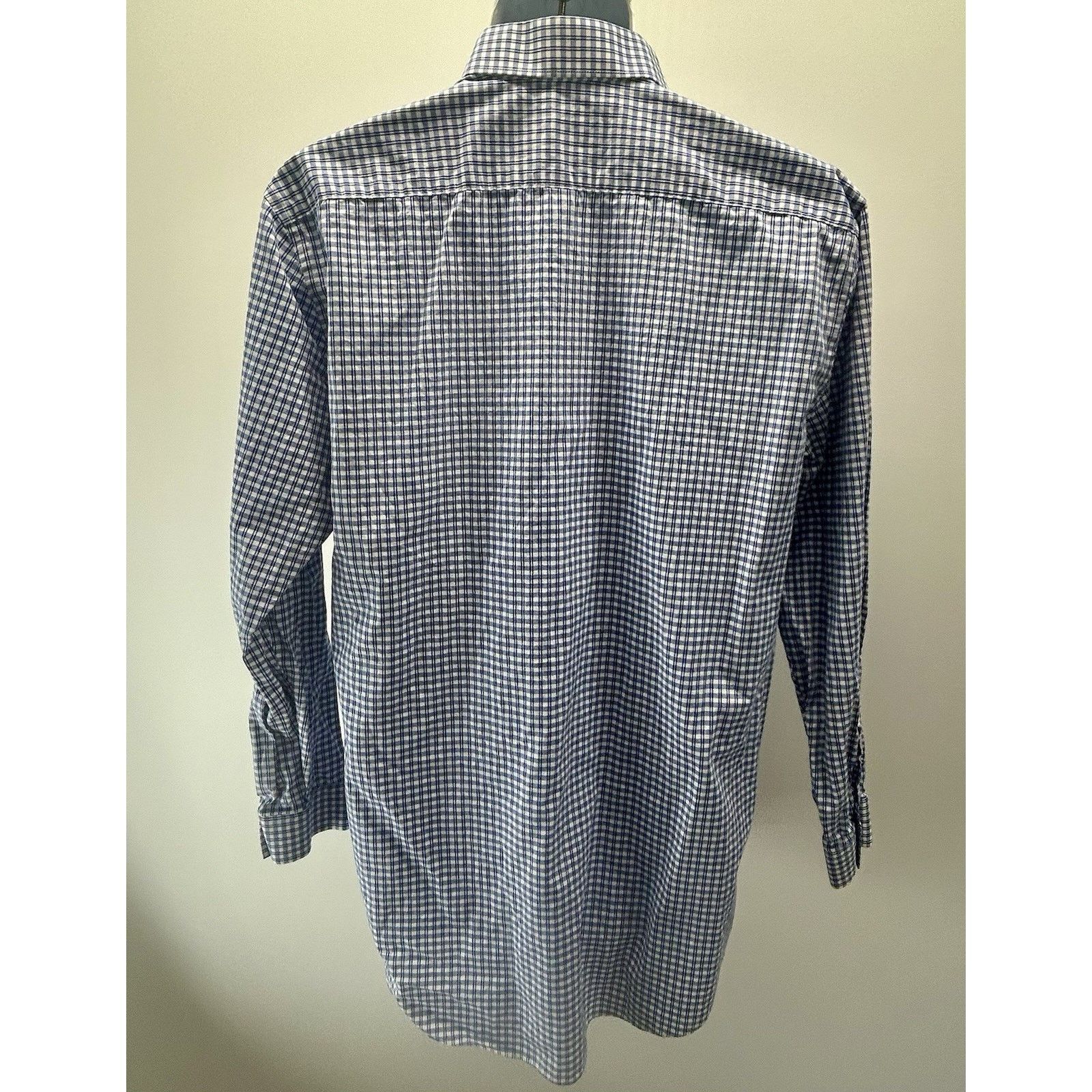 J Ferrar J Ferrar Blue Check Plaid Button Down Mens Shirt L 32-33 Size US L / EU 52-54 / 3 - 6 Thumbnail