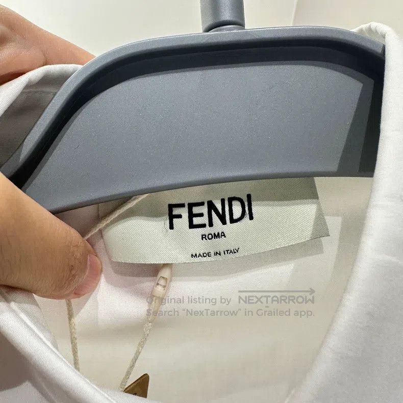 Fendi Fendi Waist-cinching white shirt Size XXS / US 00 / IT 34 - 3 Thumbnail