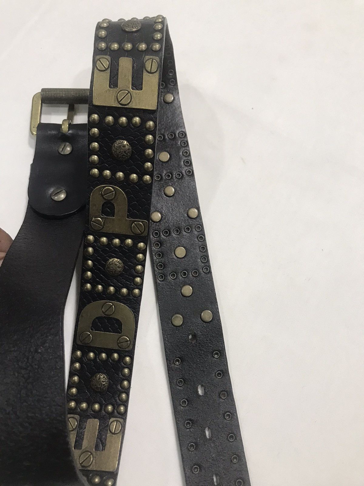 Other ❌Last Drop❌Red Pepper Belt leather stud punk Size 32 - 11 Thumbnail