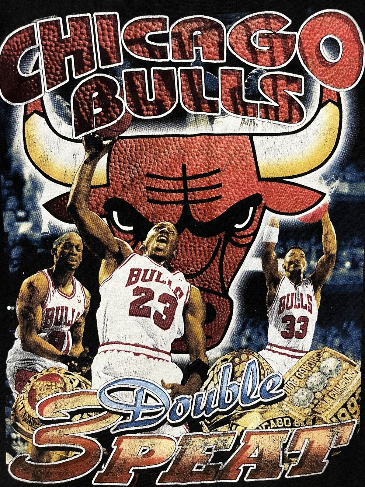 Band Tees × Rap Tees × Vintage Vintage Chicago Bulls 90s t shirt Size US L / EU 52-54 / 3 - 3 Thumbnail
