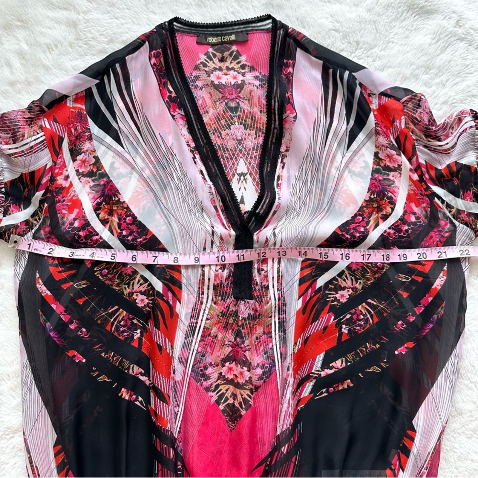 Roberto Cavalli Roberto Cavalli silk blouse size 46IT or 10 US Authentic Size L / US 10 / IT 46 - 6 Thumbnail