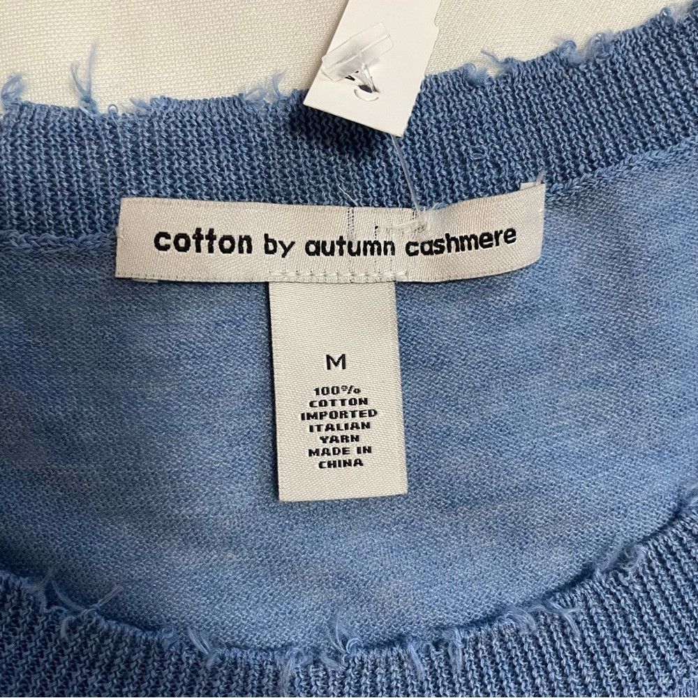Autumn Cashmere NWT New Cotton By Autumn Cashmere Sleeveless Blue Top Size Size M / US 6-8 / IT 42-44 - 7 Thumbnail