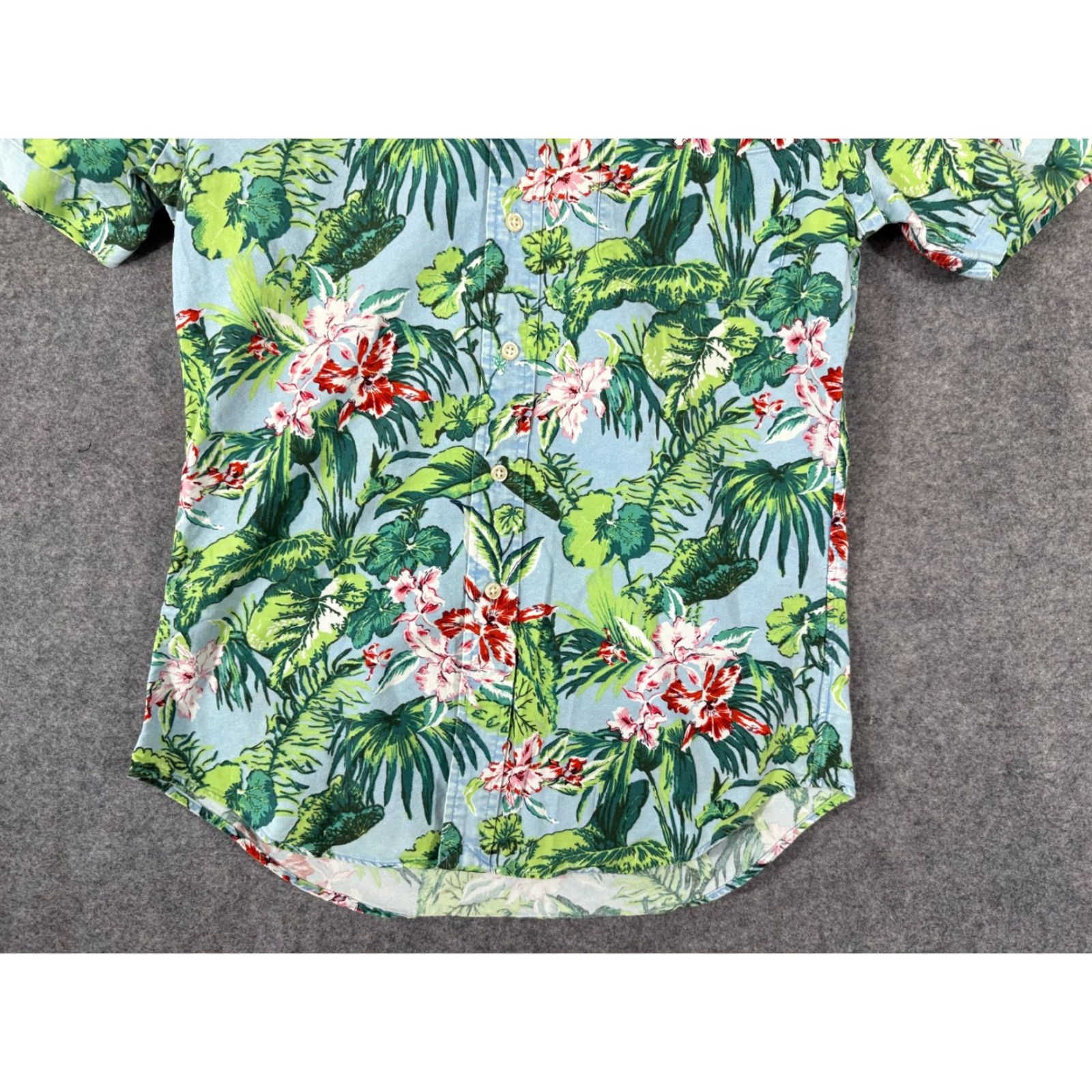 Polo Ralph Lauren Ralph Lauren Hawaiian Shirt Mens S Blue Green Tropical Slim Fit Button Down Short Sleeve Size US S / EU 44-46 / 1 - 4 Thumbnail